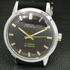 VINTAGE MONTINE HAND-WINDING SWISS MENS REFURBISHED BLACK DIAL WATCH a441067-1