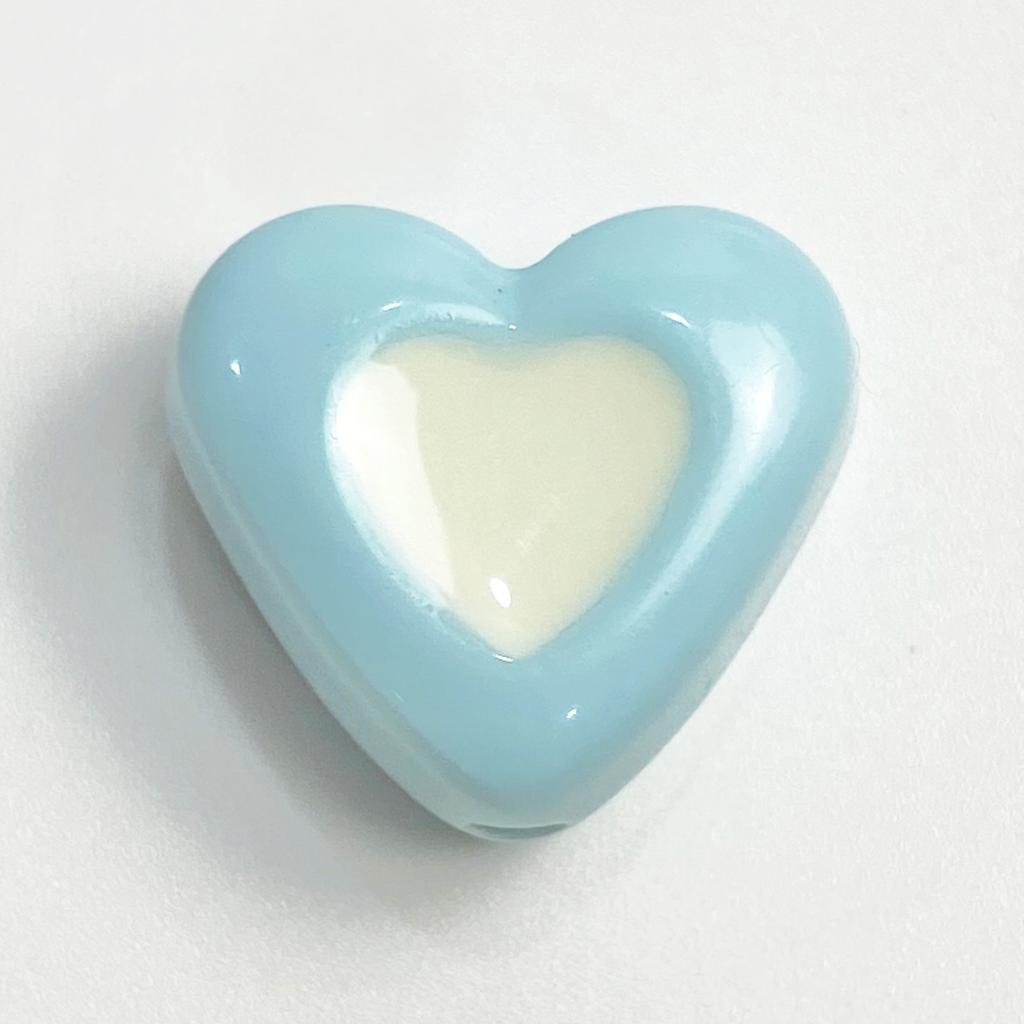 Love Loose Beads Mobile Phone Chain Beaded Accessories Necklace Pendant Dripping Oil DIY Macaron Jewelry Material 10pcs Cream Color Beads