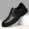 Fashion Men's Genuine Leather Shoes British Style Male Oxfords Shoes Casual Lace-up Formal Business Shoes Wedding Dress Footwear