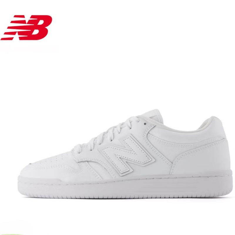 NEW BALANCE NB Мужские и Женские Модные Стильные Многофункциональные Весенние Дышащие Повседневные Белые Кроссовки Обувь на Платформе BB480L3W