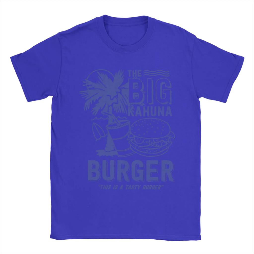 Мужская футболка The Big Kahuna Burger Криминальное чтиво Крутая хлопковая футболка Футболка Квентина Тарантино С круглым вырезом Одежда Идея для подарка