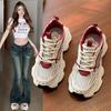 Женские кроссовки осенняя мода дышащая повседневная обувь женская сетчатая шнуровка удобная платформа вулканизированная обувь Zapatillas De Mujer