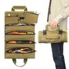 Heavy Duty Roll Up Tool Bag Organizer With 4 Tool Pouches And 2 Detachable Pouches
