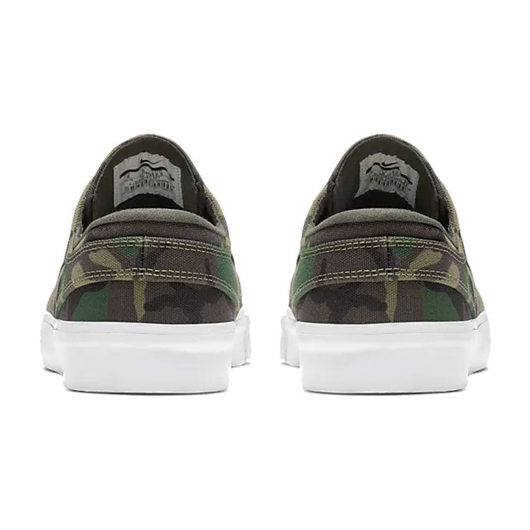 Nike Увеличить Janoski Canvas Premium SB Camo Мужские кроссовки Green Iguana Black AQ7878-201