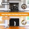 Heat-Resistant Magnetic Fireplace Cover - 33 x 29 in Fireproof Fireplace Cover for The Living Room - Fireplace Draft Stopper Stops Heat Loss-