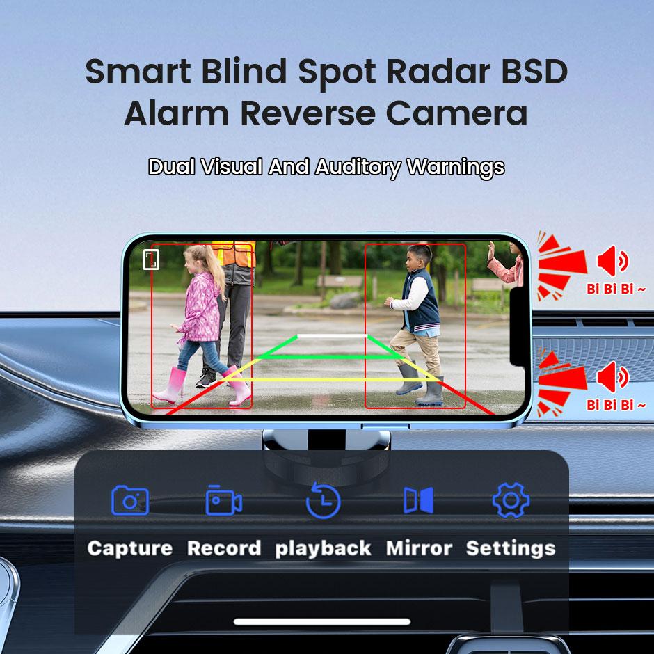 AHD 1080P WiFi APP Wireless BSD Reverse Backup Camera Car DVR Recorder For Truck,RV,Camper,Trailer Work with iphone or Andriod