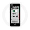 Case for Samsung Galaxy A02 - Algeria Plane Ticket - Soft - Black - Protection