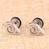 Stainless Steel Stud Earrings Anime for Women Gold Silver Black Color Ear Jewelry
