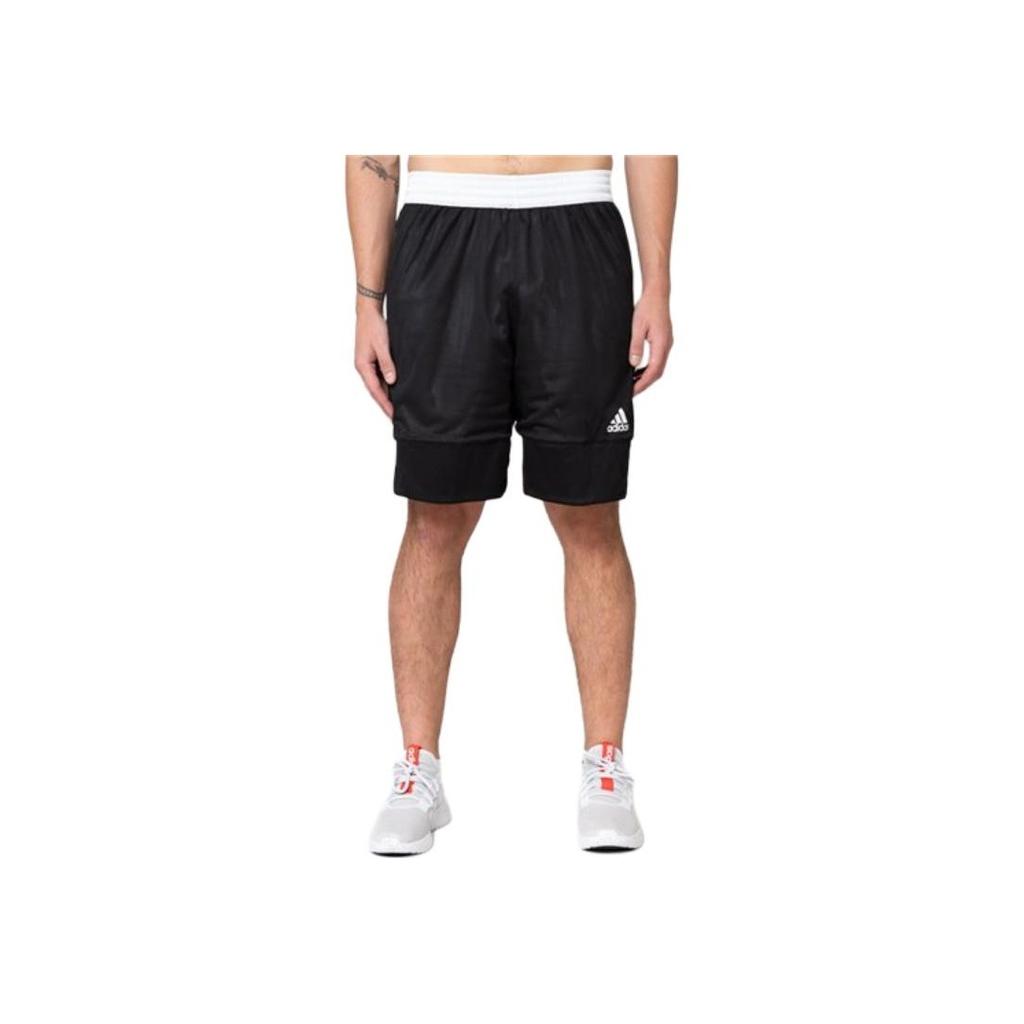 Adidas Двусторонние контрастные баскетбольные тренировочные шорты мужские черные DX6386