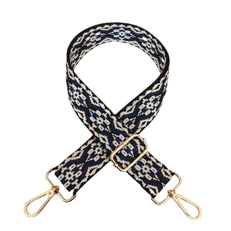 Красочный жаккардовый широкий плечевой ремень для женских сумок - Холщовый аксессуар для кроссбоди и рюкзака