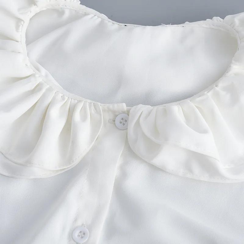 Double Layers Fake Collar for Women's Shirt Detachable Collar False Collar Top Girls Removable Sweater Shirt Clothing Accessory