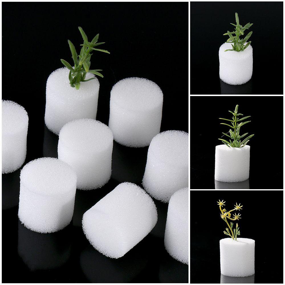 10/50pcs Durable Aquarium Planting Soilless Hydroponic  Nursery Sponge  Flower Pots Seed Trays