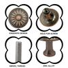 Antique Finish Single Hole Pull Knob Metal Drawer Handle Rustic Single Hole Cabinet Pull 12pcs for Elegant Interiors