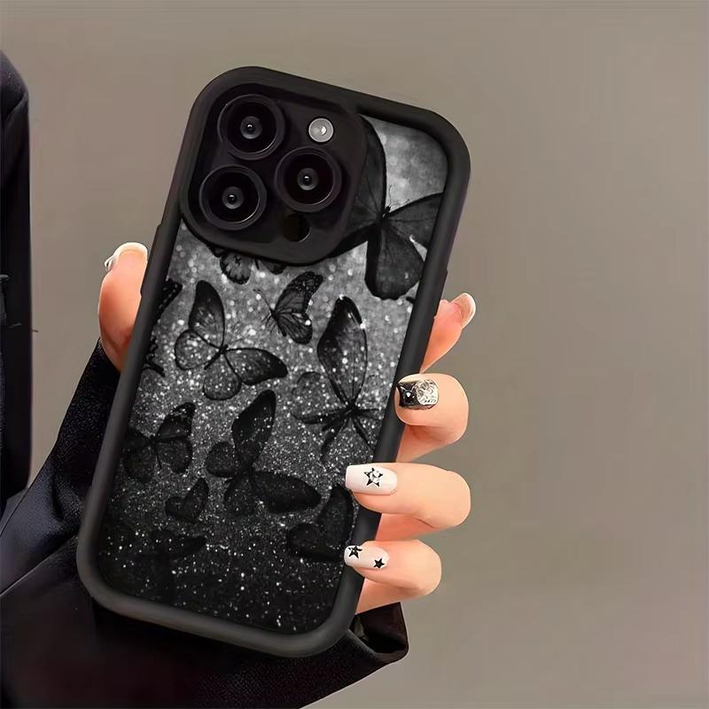 Star dot butterfly pattern Phone Case For Samsung S25 FE S24 Plus S23 Ultra S22 S21 20 A70 A30 M33 A54 A55 NOTE anti drop and