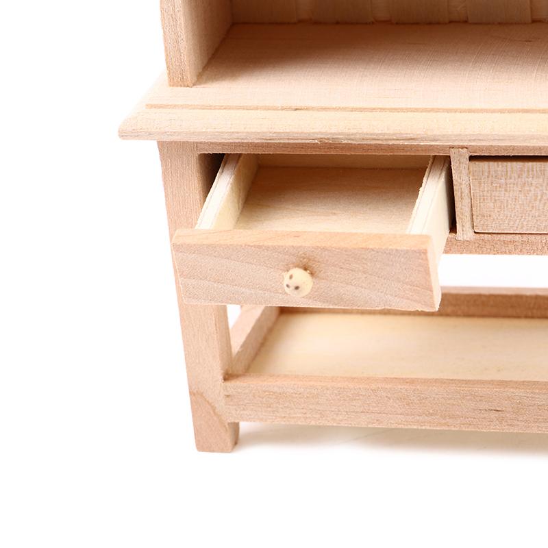 1:12 Миниатюрный деревянный стеллаж для кукольного домика Модель книжного шкафа Мебель Аксессуары