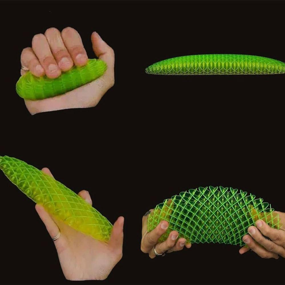 Plastic Stress-Relieving Transforming Worm Toy Fidget Worm Cool Toys