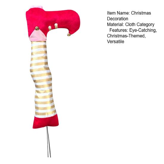 Рождественские украшения Украшения в виде ножек эльфа Праздничный верхушка для елки Подвесные реквизиты для камина Праздничный