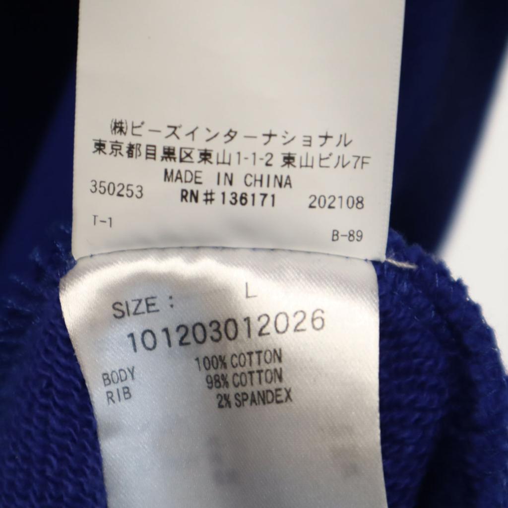 XLARGE Back print Keith Long sleeve Sweatshirts L blue Keith Men's Used