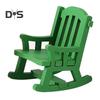 Миниатюрное кресло-качалка 1:12/1:16 масштабных декоративных моделей из дерева, миниатюрный стул, фигурка, кукольный домик, дизайн интерьера, аксессуары