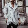 New Men's Cross-border Windbreaker Jacket Hooded Autumn Winter Trendy Thick Style  Fashion Style Coats