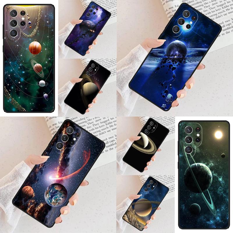 Чехол для телефона «Сатурн и Солнечная система» для Samsung Galaxy S26 Ultra S25 S24 S23 S22 S21 S20 Note10
