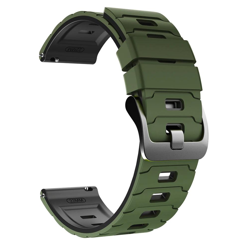 22-миллиметровый силиконовый ремешок для Huami AMAZFIT BIP 6 5/GTR 2 2e 3pro 4 47 мм Спортивный браслет для AMAZFIT BALANCE 2 Замена ремешка для часов