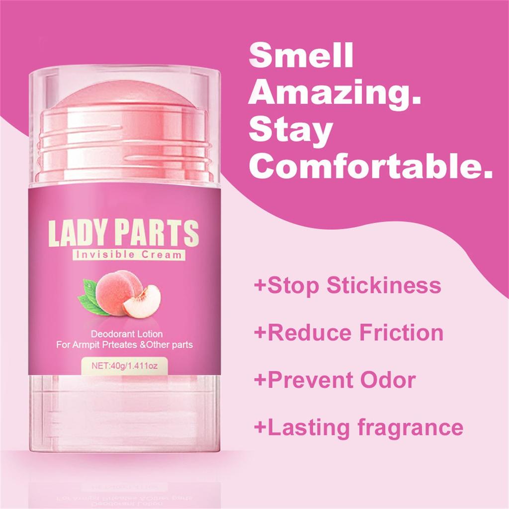Peach Whole Body Deodorant, Underarm Cleansing Antiperspirant Deodorant Stick, Fights Excessive Underarm Sweat, Fresh Scent