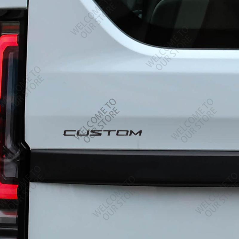 UHB24 3D Metal For Ford Transit Custom Camper Van Car Logo Badge Decor Rear Trunk Sticker Emblem Decoration Sticker Auto Accessories