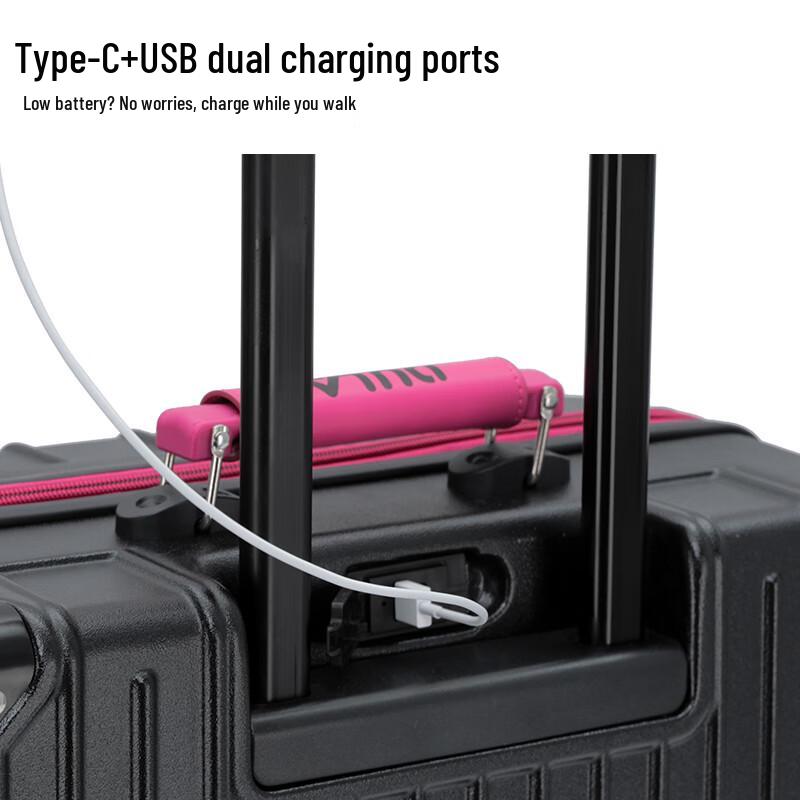 DULA D2088 20-дюймовая ручная кладь с подстаканником и USB-зарядкой