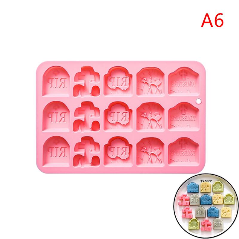 Силиконовые формы для Хэллоуина - Дизайны: Призрак/Тыква/Летучая мышь | Для выпечки шоколада, тортов, печенья и изготовления мыла