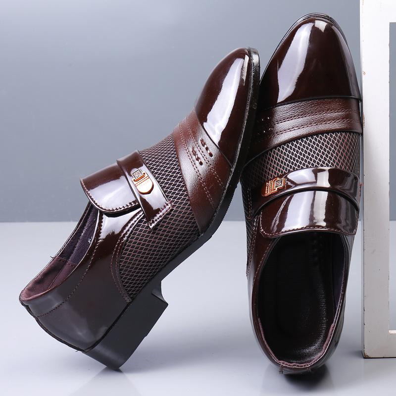 Новые мужские импортные деловые туфли из кожи, мужская повседневная обувь большого размера, мужские кожаные туфли большого размера с острым носком