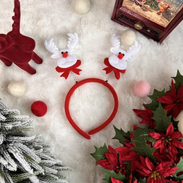 Christmas Spring Headband 4-piece Set Product Santa Rudolph Bear Snowman Life Four Cuts Props Party Hairband