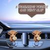 Освежители воздуха на дефлектор для автомобилей Car Scents Освежитель воздуха с клипсой на дефлектор 2D Милая форма шотландской коровы Устранитель запаха для автомобиля