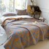 All-Cotton Yarn-Dyed Jacquard Gauze Blanket - Soft, Skin-Friendly Four-Season Bedspread
