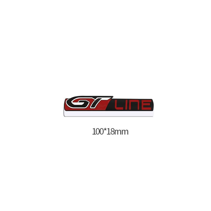 Metal 3D Badge GT LINE Logo Car Rear Trunk Body Sticker Emblem For Peugeot 206 307 308 3008 207 208 407 508 2008 5008 107 106
