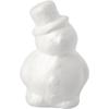 Snowman - 17 Cm - Polystyrene - Hat - Carrot-shaped Buttons