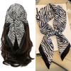 Luxury Fashion Striped Printed Square Scarf Neck Scarf Headscarf Single Breathable Soft Satin Hair Bands Headband Bandana