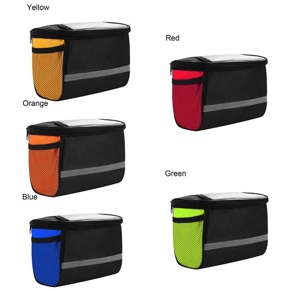 Reflective Pouch Rack Front Tube Pannier Cycling Bags Bike Bicycle Handlebar Bag