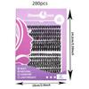 30P/60P/80P/100P Fluffy False Eyelashes Segmented Eyelashes Bundles  Grafting Lashes