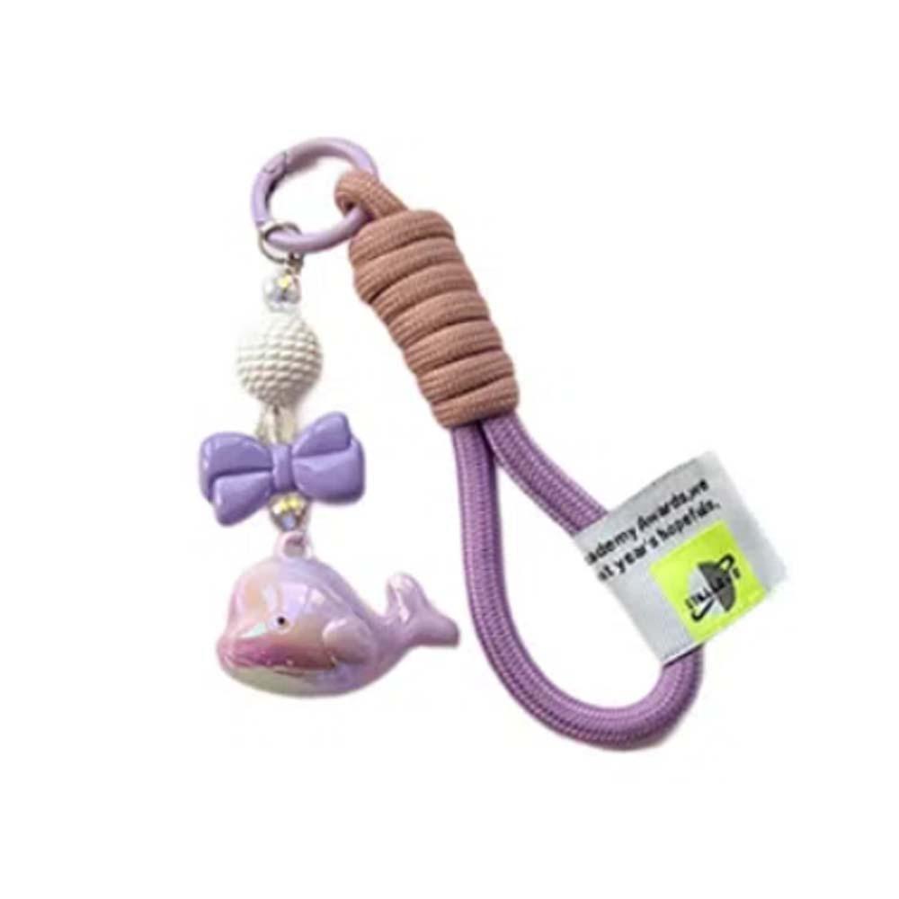 Акриловые подвески-брелоки в виде дельфинов, мультяшные плетеные подвески из веревки, модный брелок в виде кита, игрушки