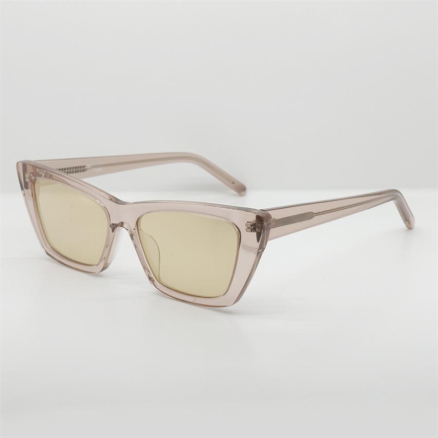 Trendy Yangshulun cat-eye black sunglasses, super cool and unique, round-face sunglasses, same style as popular with female influencers, makes the
