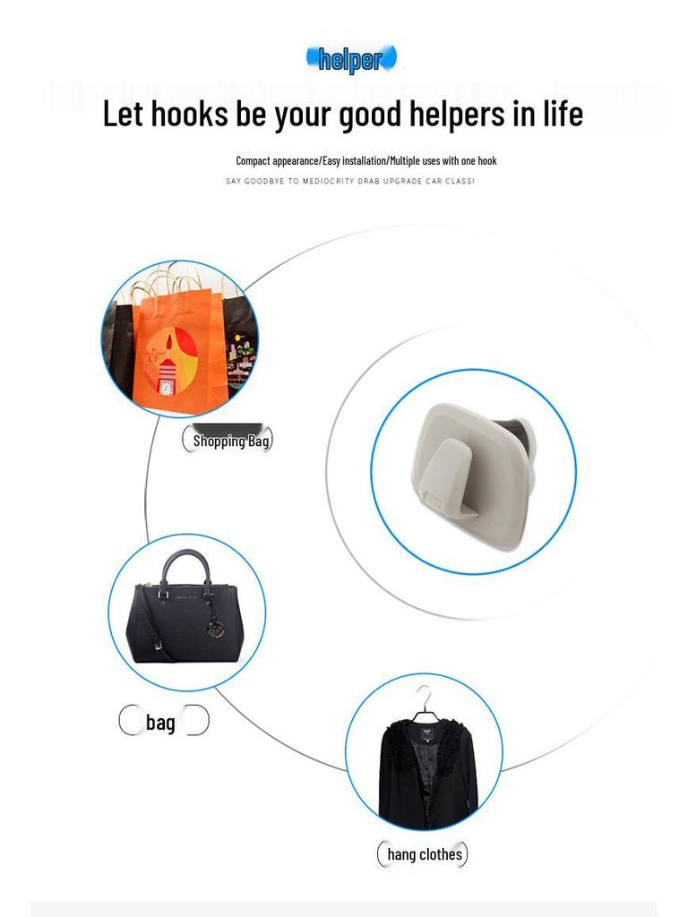 Крючки-вешалки для одежды в автомобиль для Volvo XC60, XC90, S60, S90, XC40, V60, V90 на крышу