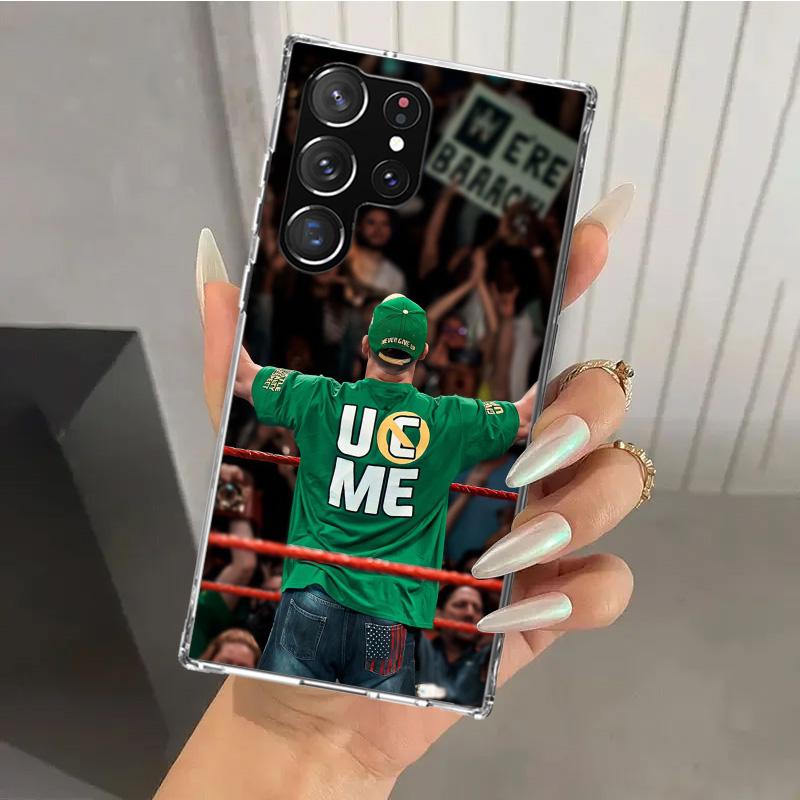 Чехол для телефона J-John C-Cena для Samsung Galaxy S26 S24 S23 Ultra S25 Edge S22 S21 Plus S20 FE + Мягкий чехол с принтом Funda Galaxy S25 S