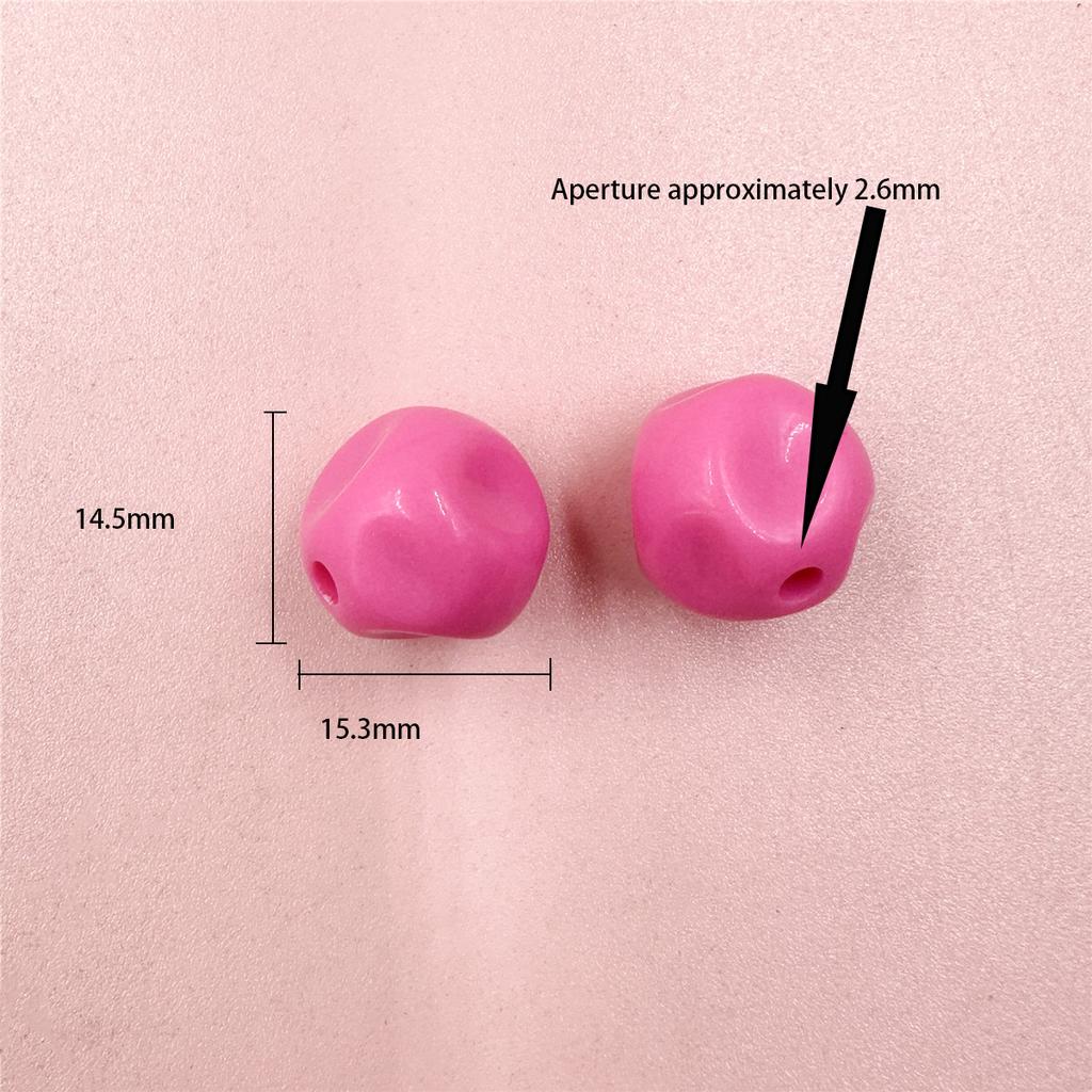 5 шт. 14,5*15,3 мм акриловые гетероморфные бусины с прямым отверстием для изготовления браслета и ожерелья DIY браслет-цепочка для мобильного телефона, материал из бисера