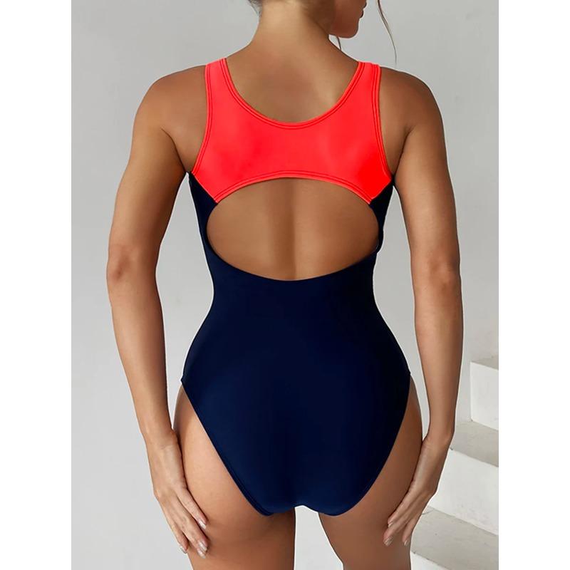 2025 Vintage One Piece Swimsuit Women Racing Swimwear Female Sexy Sports Bodysuit Bathers Bathing Swimming Suit Summer Beachwear