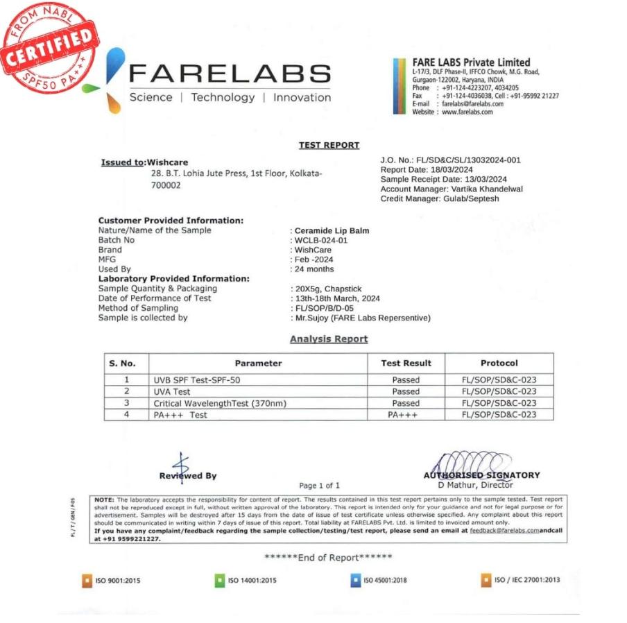 WishCare Тонированный бальзам для губ с SPF 50 PA +++ - Осветляющий бальзам для губ для темных губ с койевой кислотой и ниацинамидом - SPF бальзам для губ для женщин 5 г