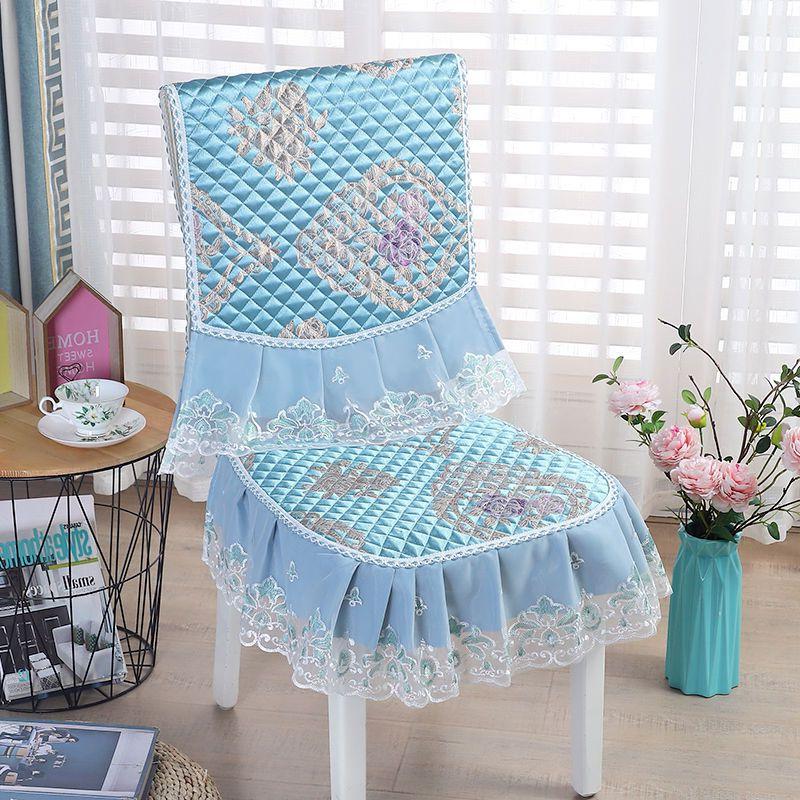 Встроенный чехол для стула Универсальная нескользящая подушка для стула для обеда Подушка для спинки Встроенный коврик Скатерть для стола Украшения для дома