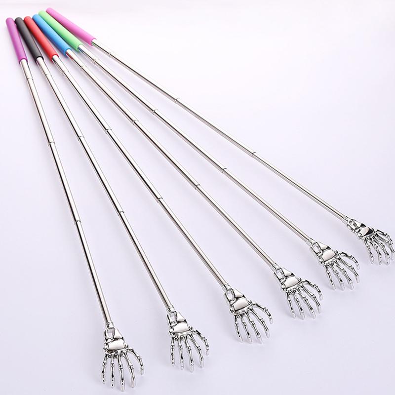 Нержавеющая сталь спина чесалка телескопический чесальный массажер выдвижной зудящий старый человек