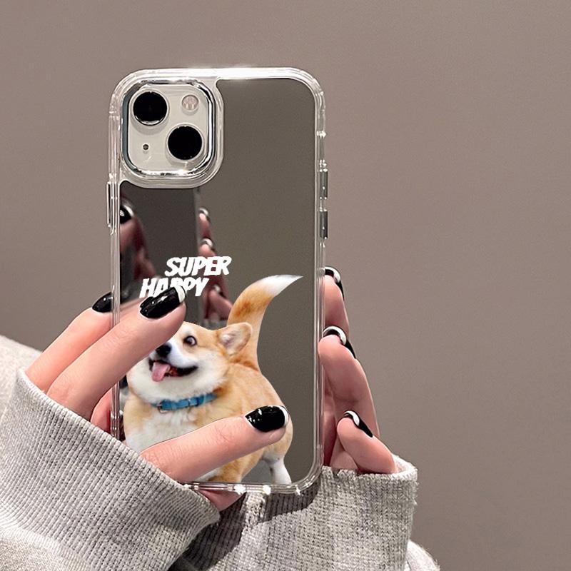 Mobile Phone Cases for iPhone 11 13 XR 15 Pro Max 12 14 Pro Max Case iPhone 16 XS Max Mirror Protective Case Mirror Exquisite Cartoon Waterproof