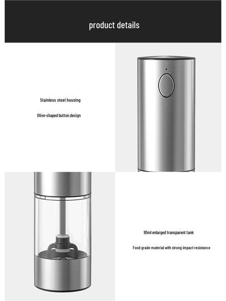 Электрическая мельница для перца KYMQ-32A-H52 для домашней кухни - Бутылка для помола морской соли и черного перца